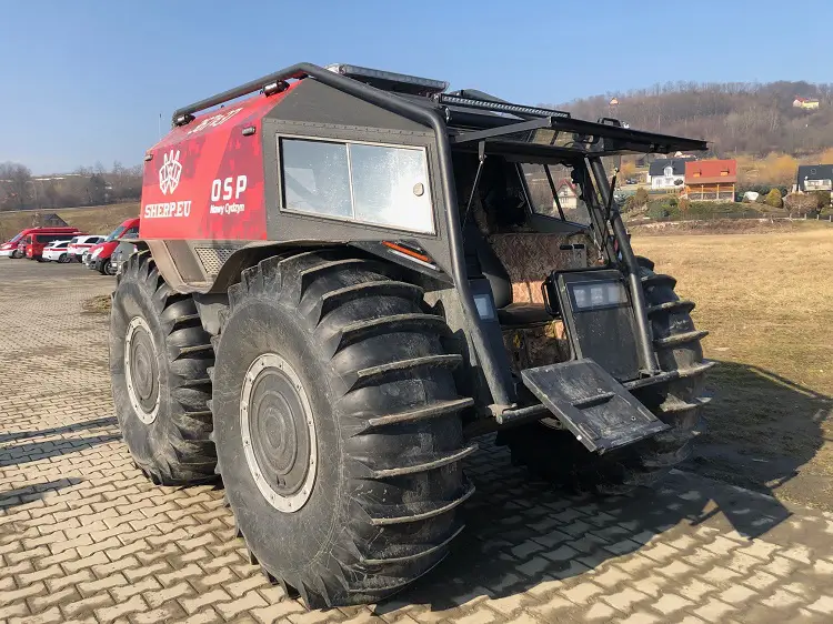 W Tęgoborzy odbyło się szkolenie z zakresu możliwości pojazdu specjalnego ATV marki SHERP