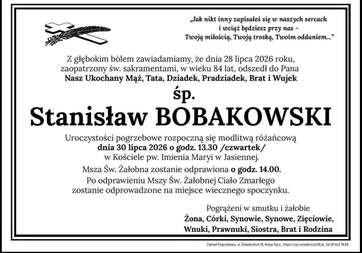 Nie żyje Stanisław Bobakowski. Wieloletni strażak i były naczelnik OSP Jasienna