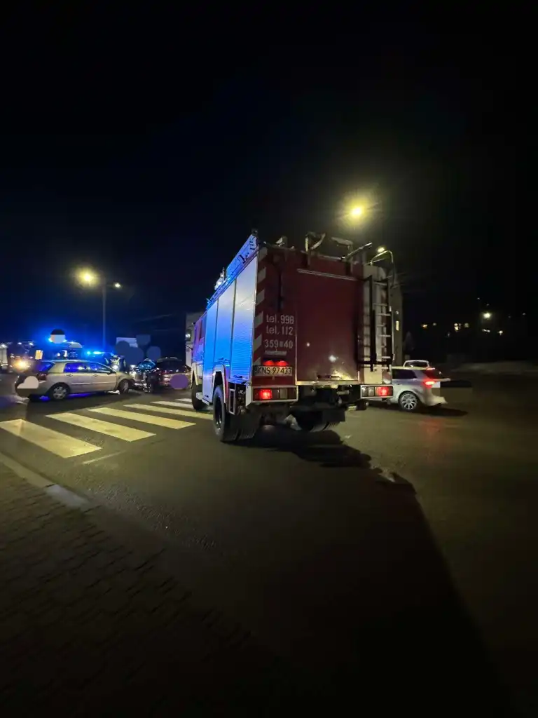 Zderzenie dwóch pojazdów w Kamionce Wielkiej