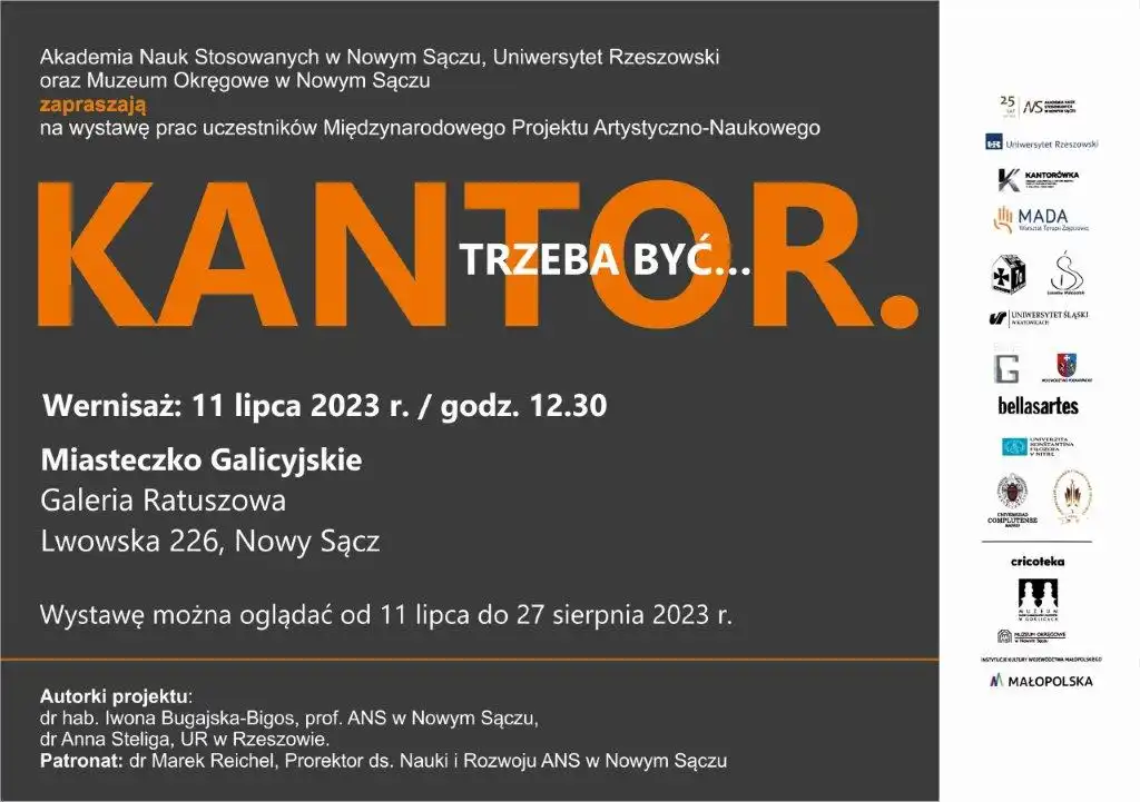 Wernisaż wystawy pt. „KANTOR. TRZEBA BYĆ…”