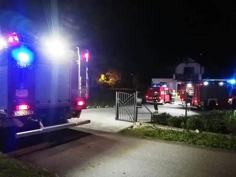Pożar w Zabrzeży. Z balkonu budynku ewakuowano cztery osoby