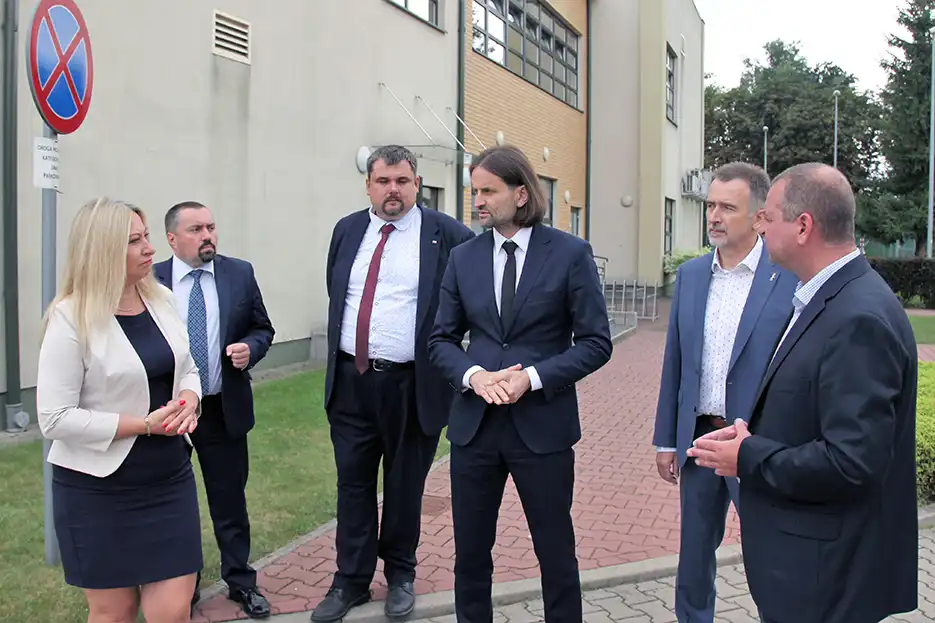 Wiceminister zdrowia Piotr Bromber z wizytą w PWSZ