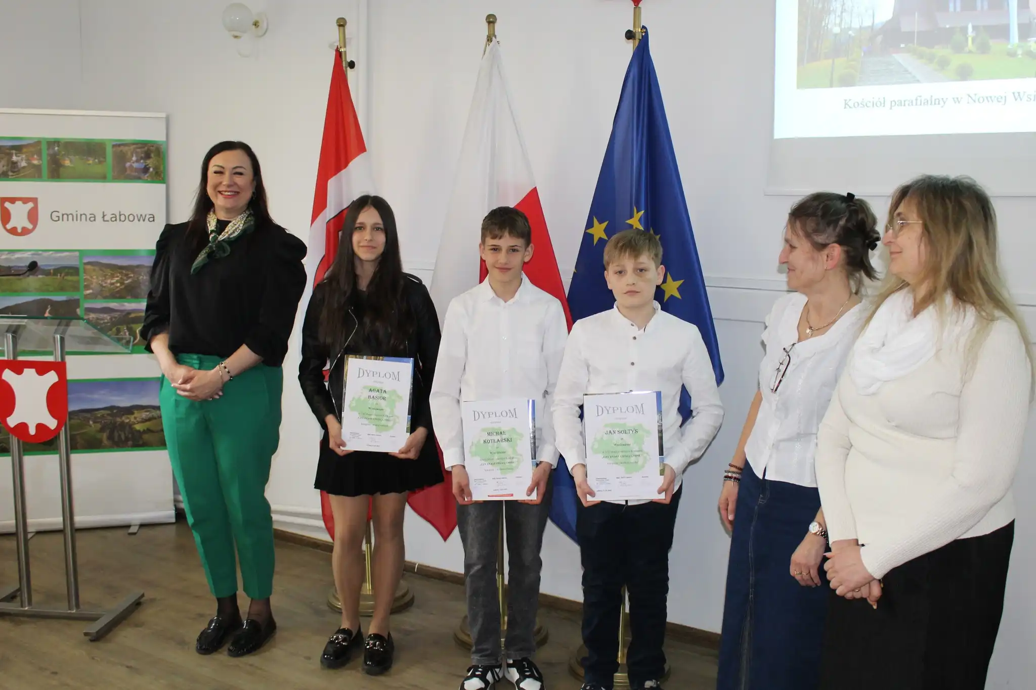 Młodzi znawcy Gminy Łabowa nagrodzeni