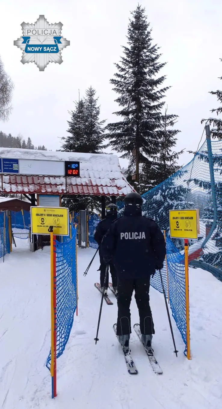 W weekend kontrole i policyjne patrole na stokach narciarskich na Sądecczyźnie