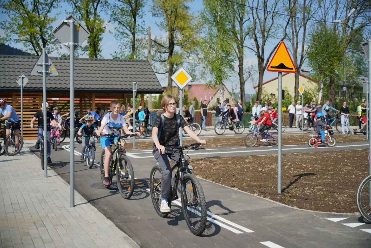 W Tymbarku otwarto miasteczko rowerowe