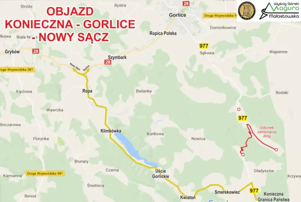 Uwaga kierowcy! Utrudnienia w ruchu podczas 12. Wyścigu Górskiego Magura Małastowska