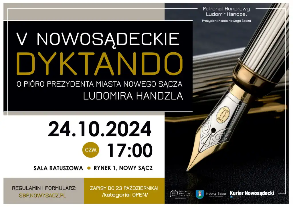 Pióro Prezydenta czeka! Sprawdź swoją ortografię w Nowym Sączu