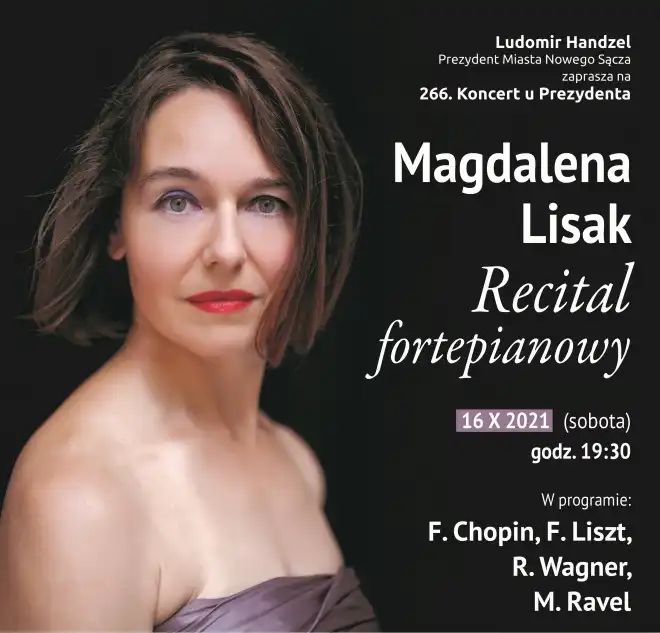 16 października recital fortepianowy Magdaleny Lisak