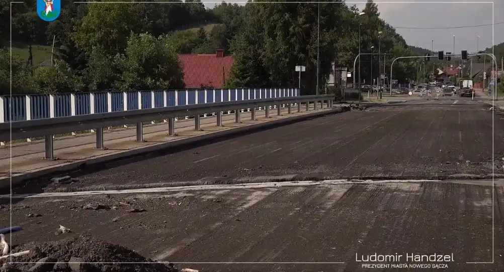 Nowy Sącz: Trwa remont mostu na potoku Łubinka w ciągu ul. Barskiej