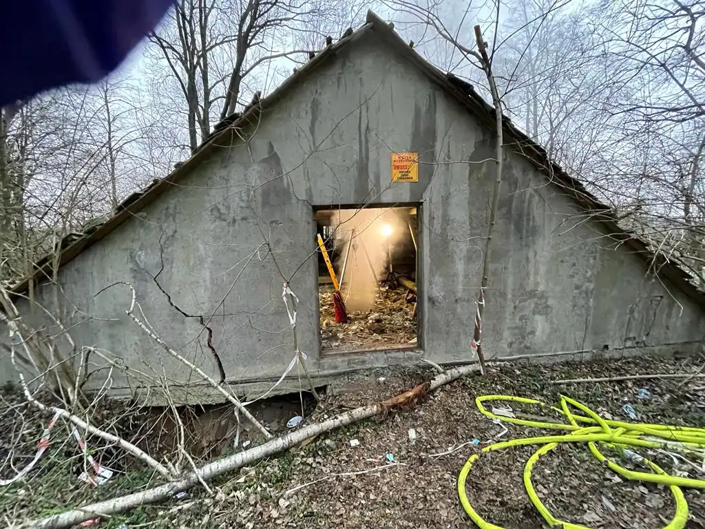 Pożar pustostanu w Marcinkowicach