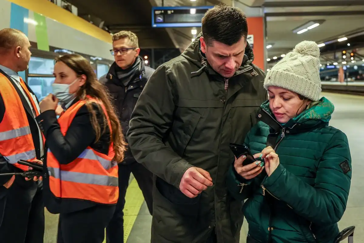 Pociąg z uchodźcami z Ukrainy dotarł do Krakowa