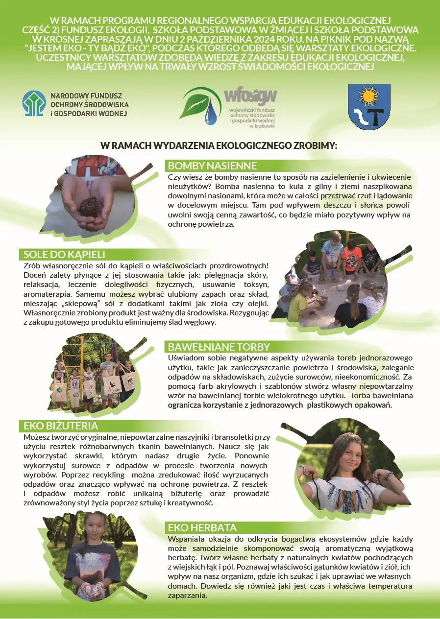 Zielona edukacja. Ekologiczne warsztaty w szkołach Gminy Laskowa