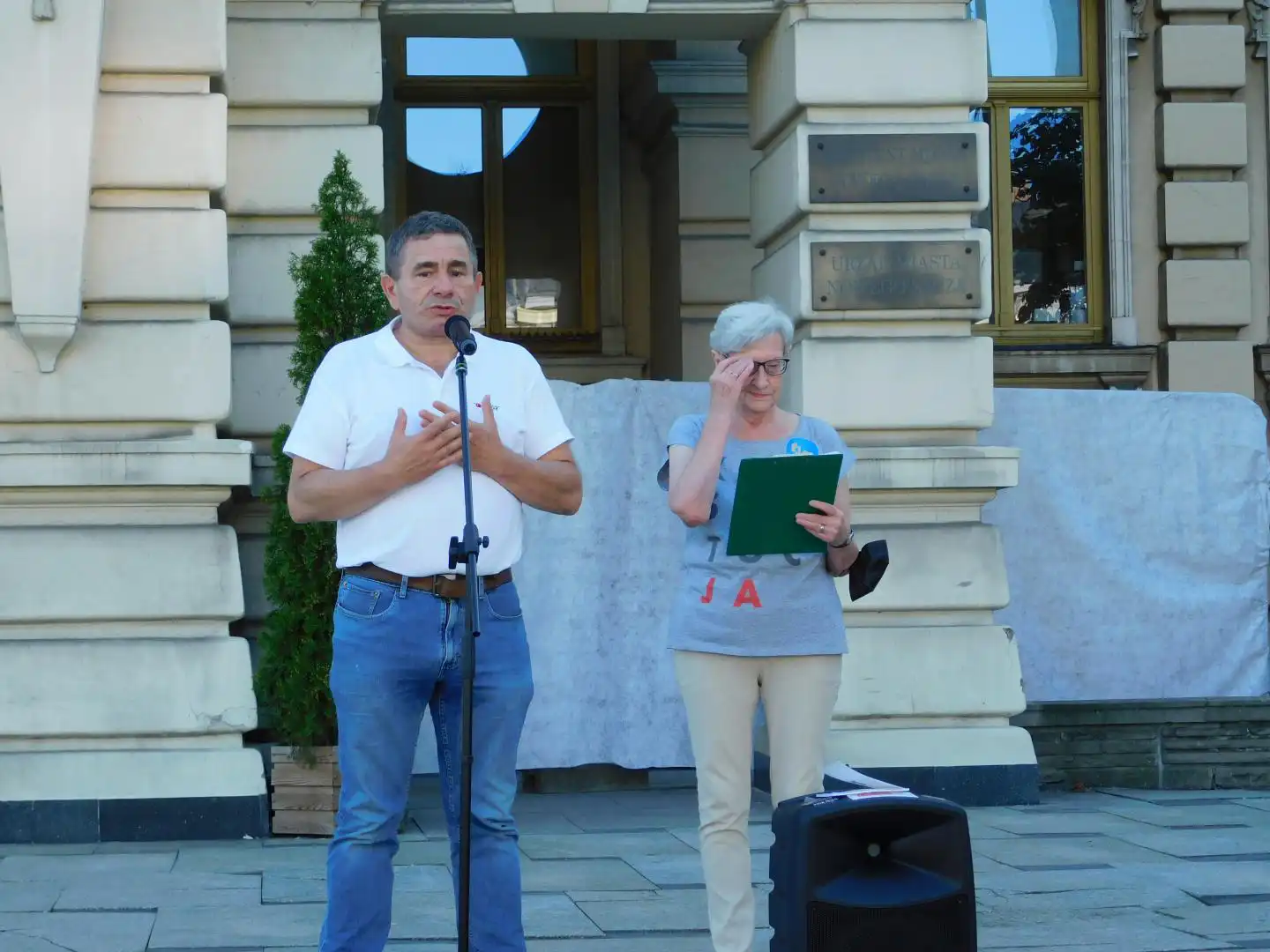 Nowy Sącz: Demonstracja w obronie wolności mediów