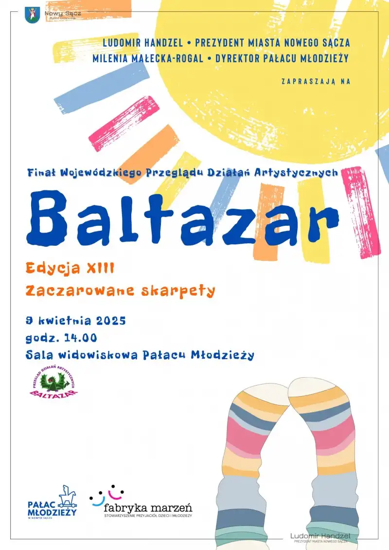 BALTAZAR 2025: Zaczarowane skarpety. Wyjątkowy przegląd artystyczny w Nowym Sączu