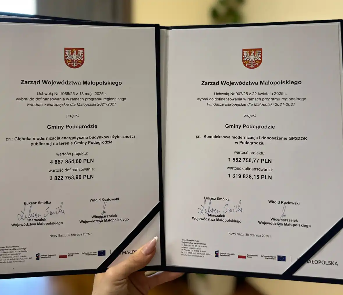 Gmina Podegrodzie z dużym wsparciem na ekoinwestycje