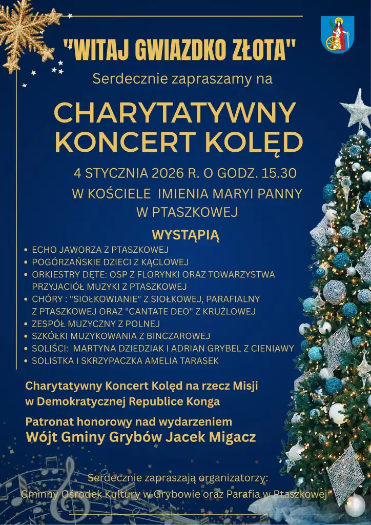 Charytatywny Koncert Kolęd w Ptaszkowej
