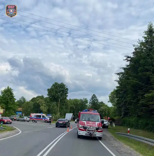 Kraksa w Łabowej. Wśród pasażerów były dzieci