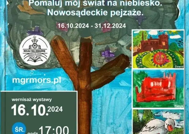 Nowosądeckie pejzaże oczami artystów. Wystawa pełna niebieskich inspiracji