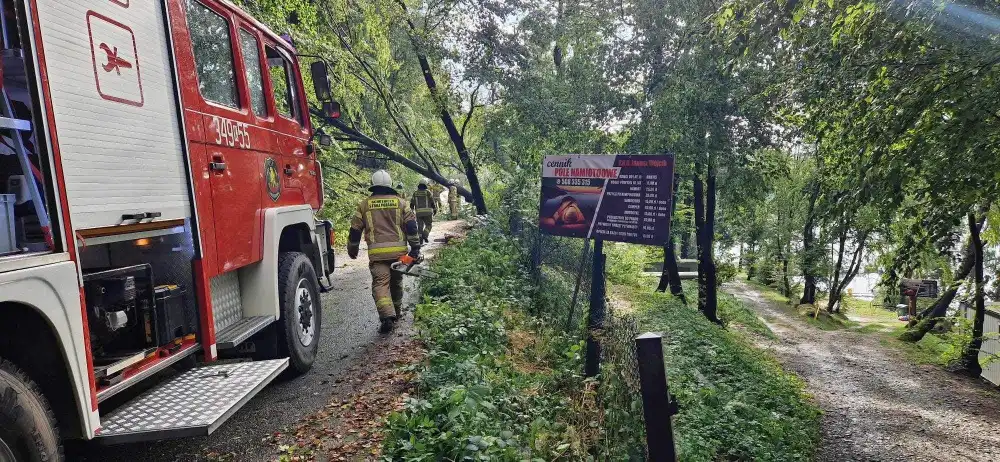 Gwałtowne burze nad Sądecczyzną. Ponad 100 interwencji strażaków