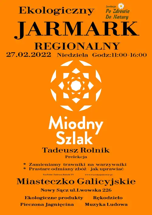 27 lutego w Miasteczku Galicyjskim Ekologiczny Jarmark Regionalny