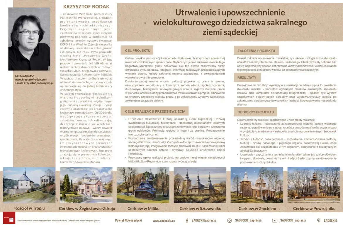 Galeria obrazów w sali obrad Starostwa Powiatowego