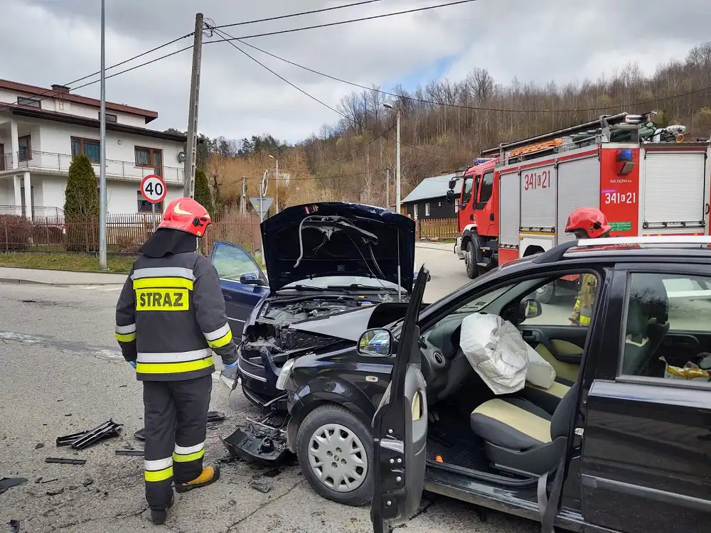 Kraksa na ul. Barskiej w Nowym Sączu