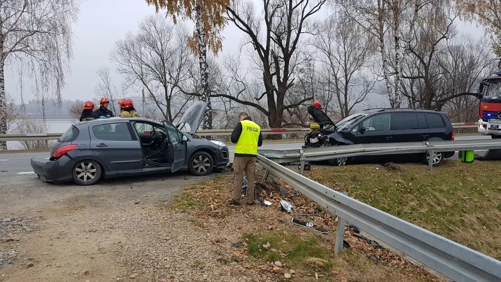 Kraksa na DK 75 w Tęgoborzy