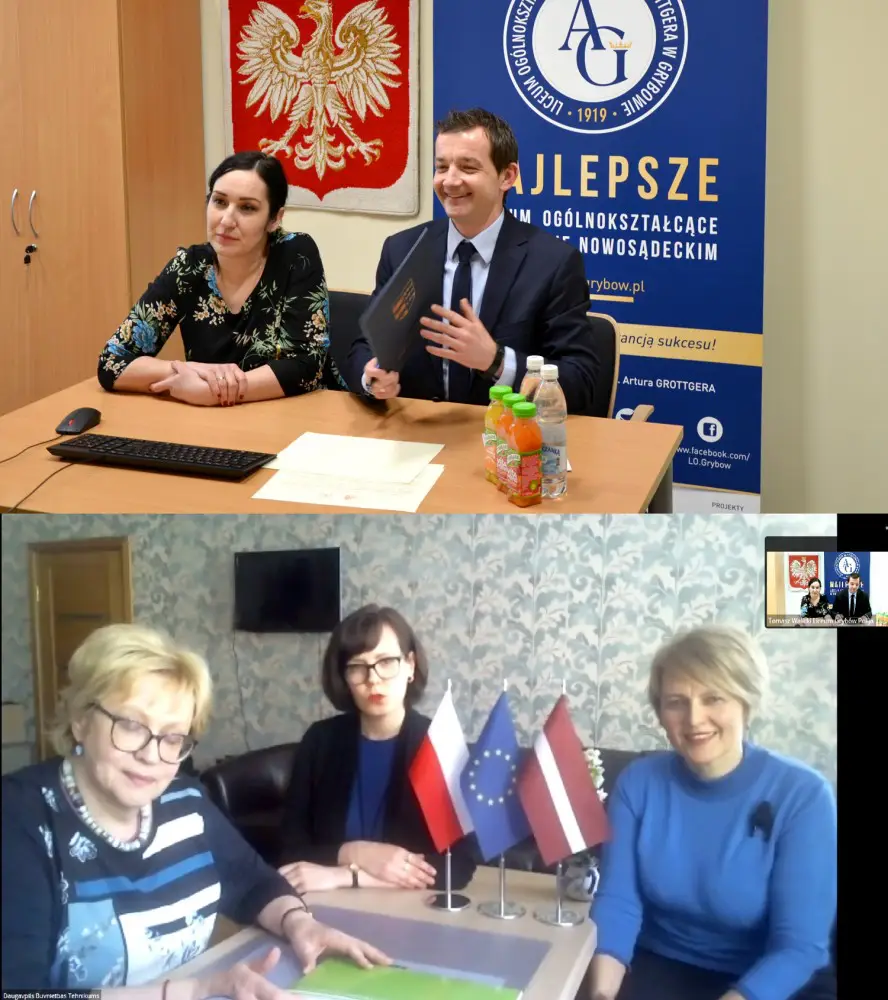 LO w Grybowie nawiązało współpracę z Technikum Budowlanym w Daugavpils na Łotwie