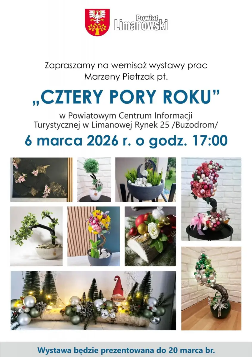 „Cztery pory roku”. Wernisaż Marzeny Pietrzak w Limanowej