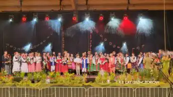 Koncert jubileuszowy Zespołu Regionalnego ”Sądeczoki” w Amfiteatrze w Parku Strzeleckim