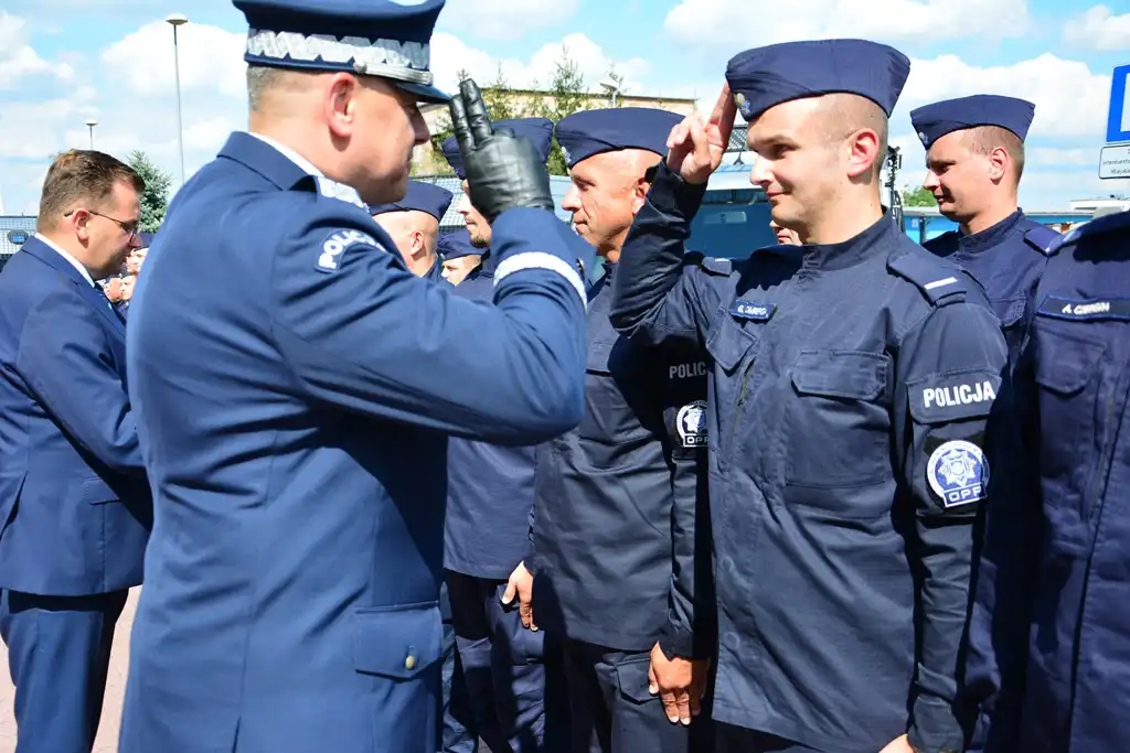 Funkcjonariusze nowo tworzonej kompanii Oddziału Prewencji Policji w Krakowie rozpoczęli służbę na Sądecczyźnie