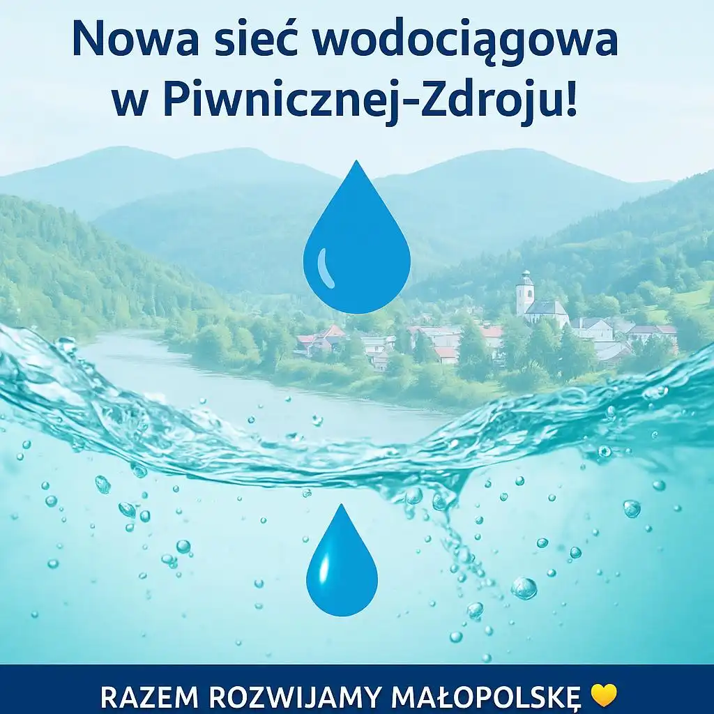 Piwniczna-Zdrój z nową siecią wodociągową dzięki funduszom unijnym