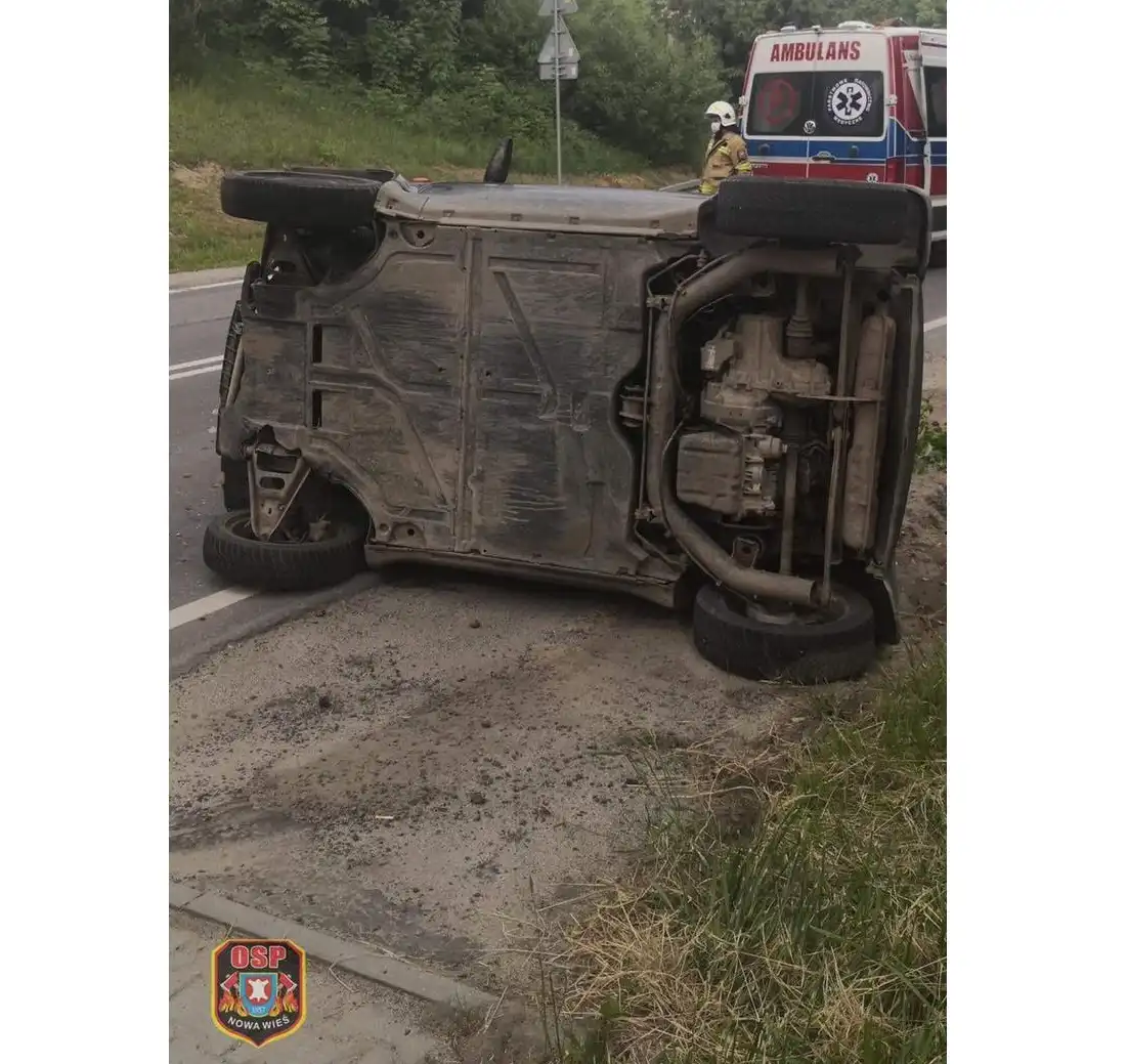 Kraksa w Łabowej. Wśród pasażerów były dzieci