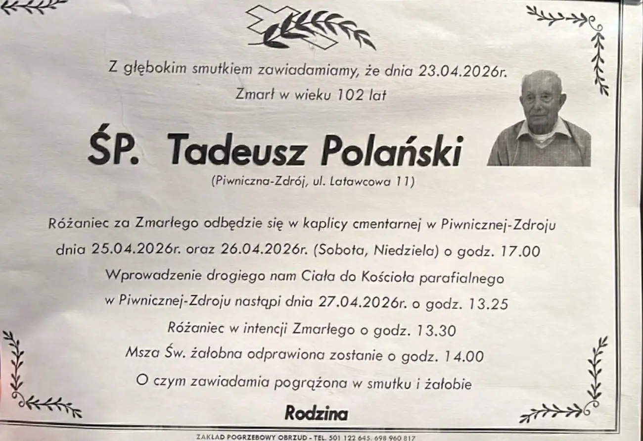 Zmarł druh Tadeusz Polański. Miał 102 lata