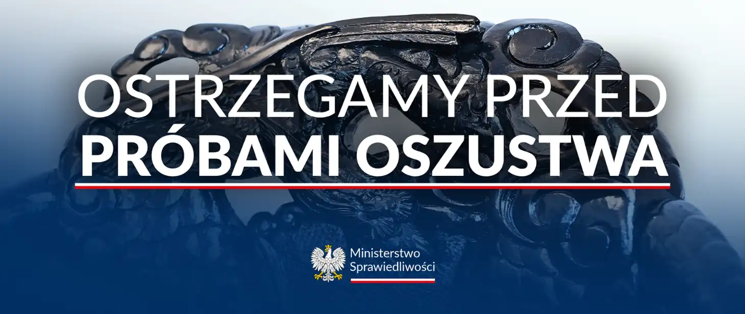 Uwaga! Oszuści podszywają się w Internecie pod Ministerstwo Sprawiedliwości