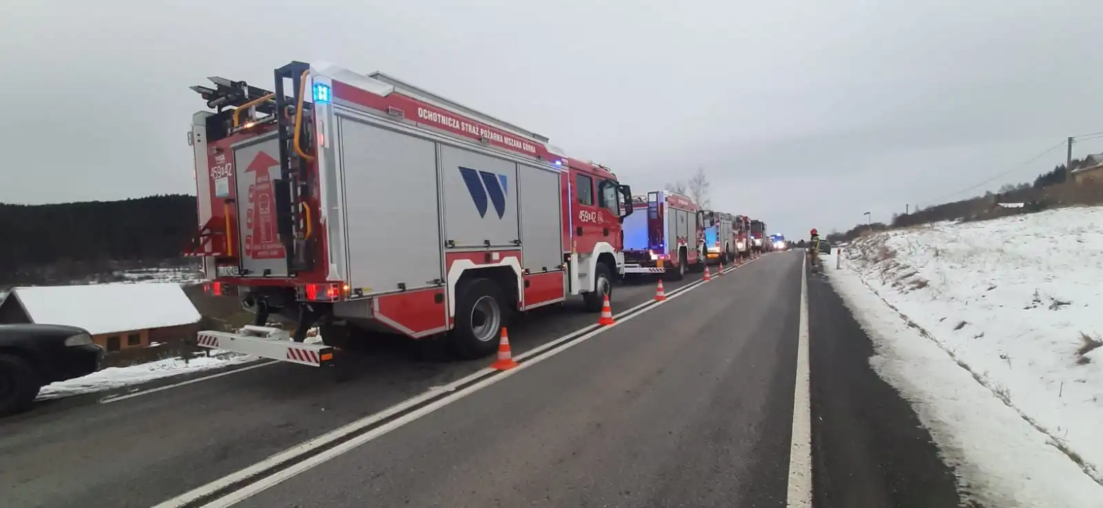 Kasina Wielka. Pożar zniszczył budynek gospodarczy i mieszkalny