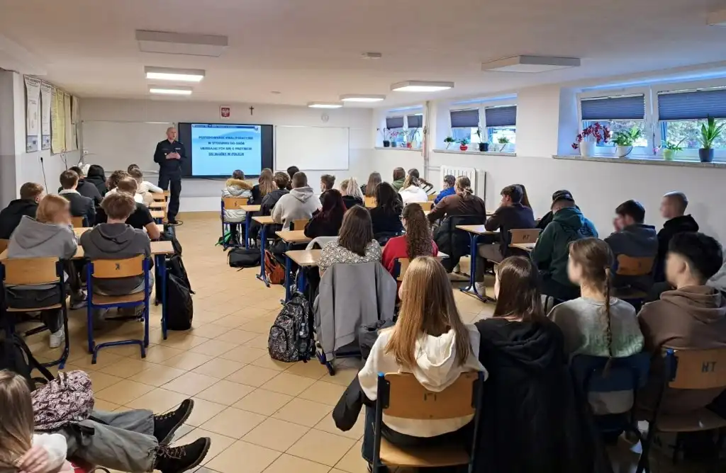 Policja – zawód dla Ciebie? Spotkanie z mundurowymi w Krynicy-Zdroju