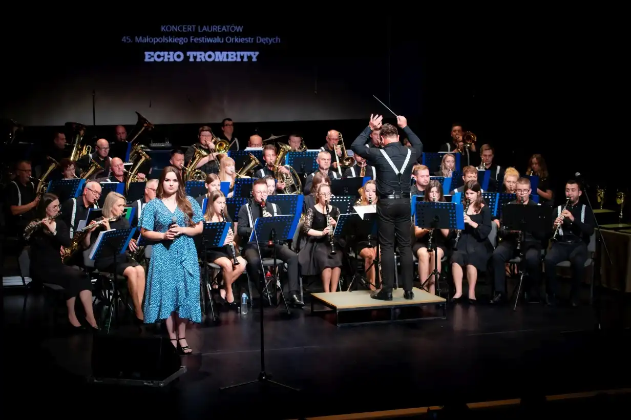 Koncert laureatów 45. Małopolskiego Festiwalu Orkiestr Dętych ECHO TROMBITY w MCK Sokół