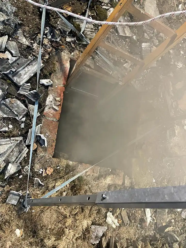 Pożar pustostanu w Marcinkowicach