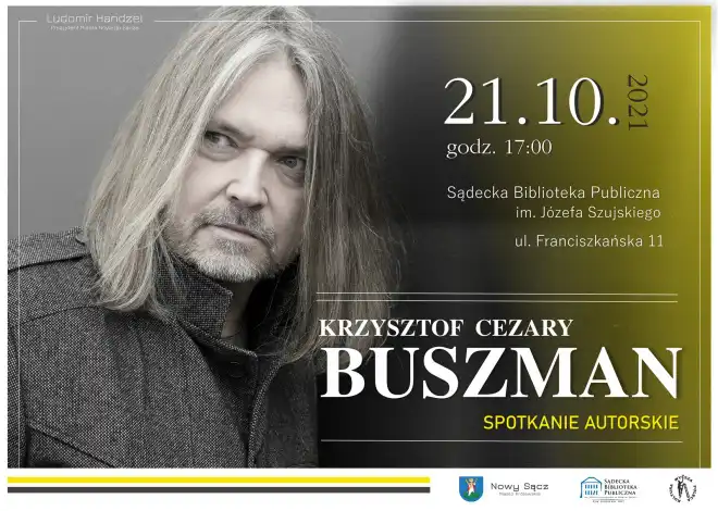 21 października spotkanie autorskie z Krzysztofem Cezarym Buszmanem